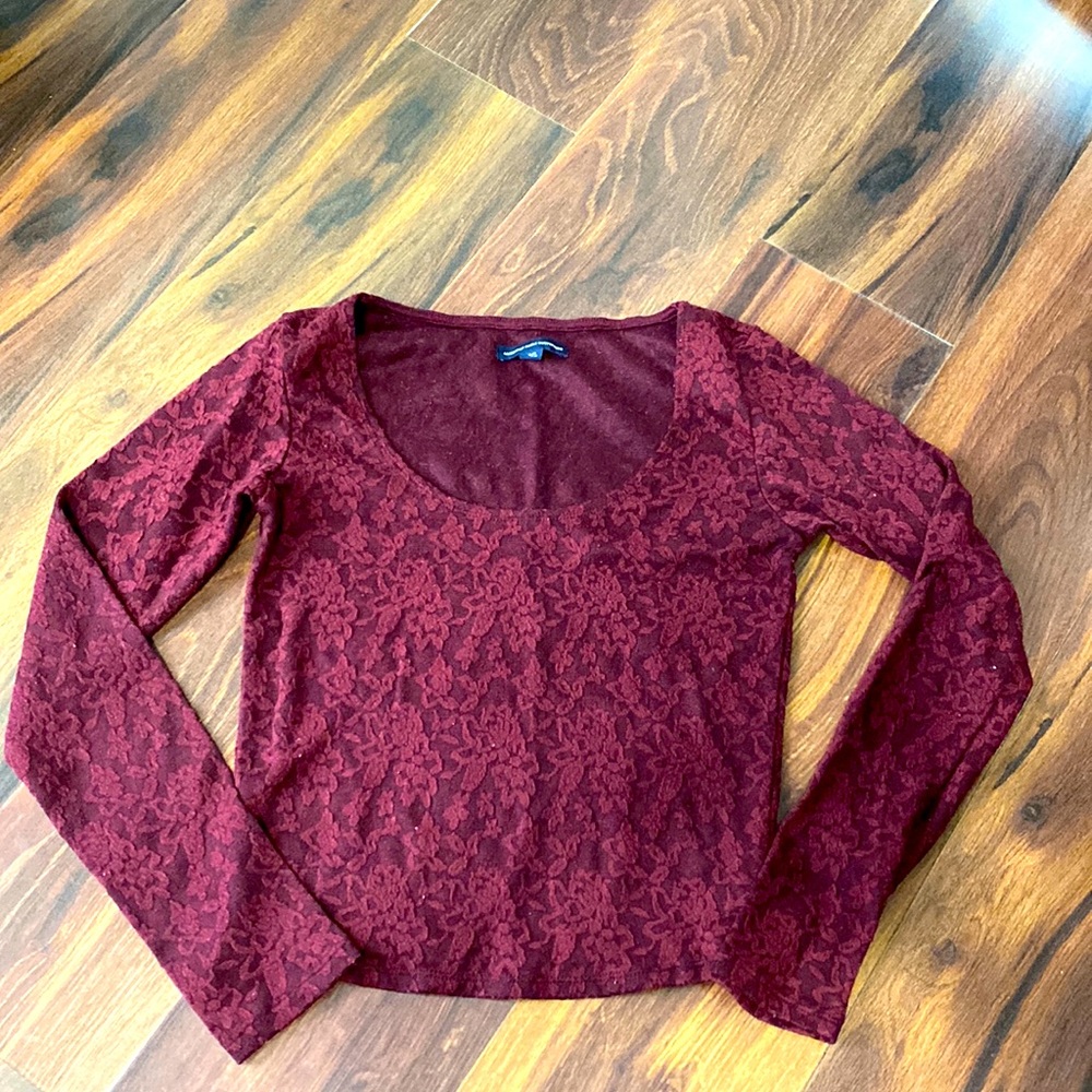 Maroon crop top!